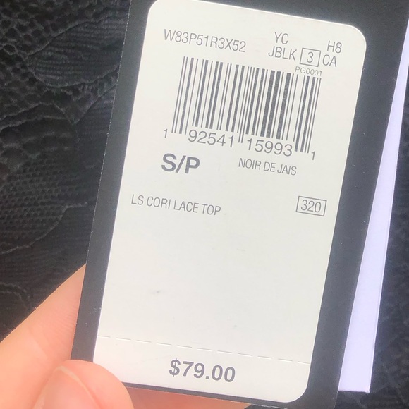 GUESS Longsleeve Cori Lace Top - Picture 5 of 6